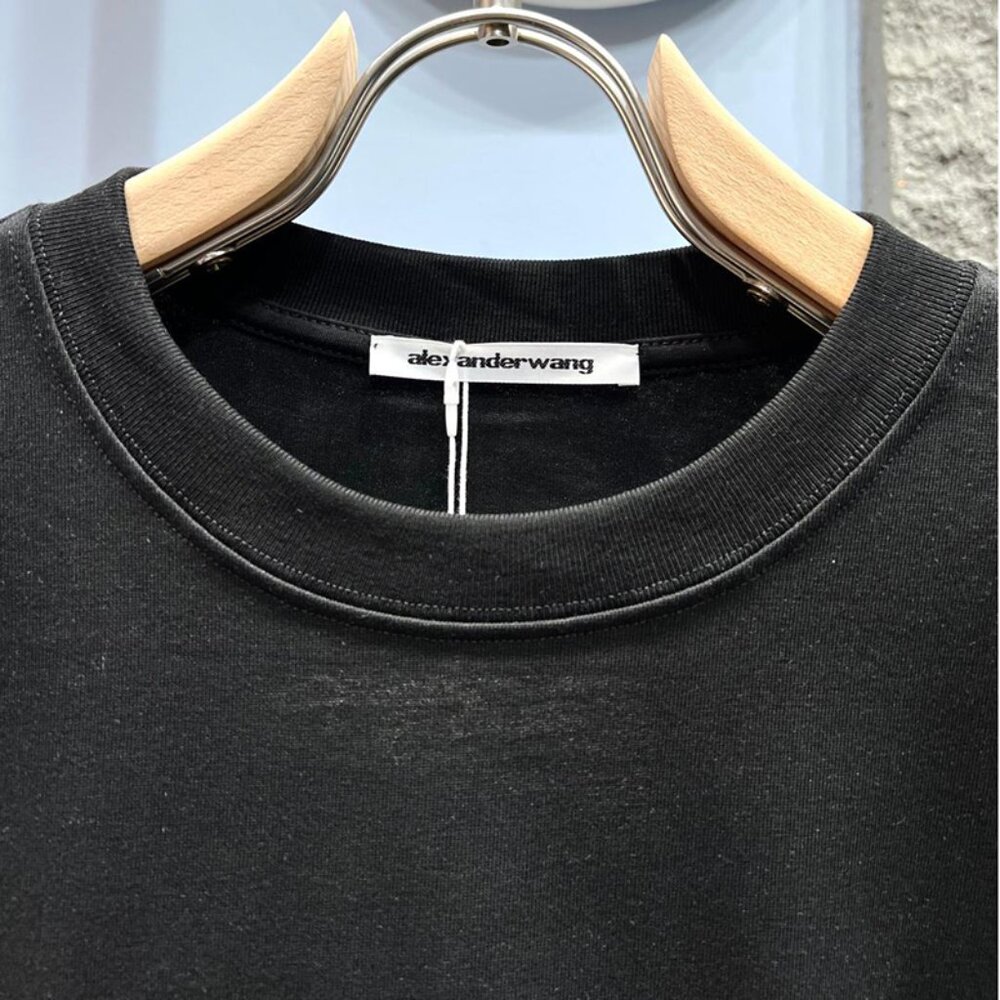 Alexander Wang Printed Lettering Short-Sleeved T-Shirt - Picture 3 of 10